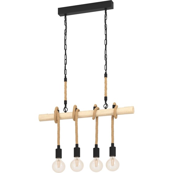 Eglo 43318 YOUNGSTOWN E27 4-fois Suspension 700x45mm Noir Marron