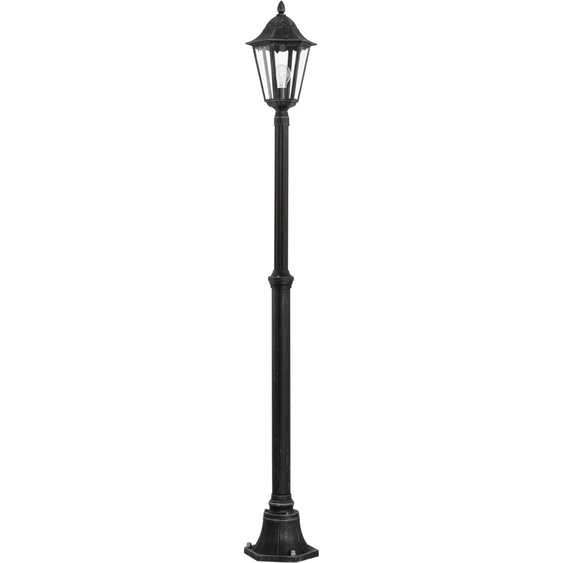 Eglo 93464 Navedo Lampadaire dextérieur Ø 23cm Noir Argent Patine Clair