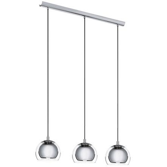 Eglo 94593 Rocamar Lampe à suspendre acier chrome verre clair