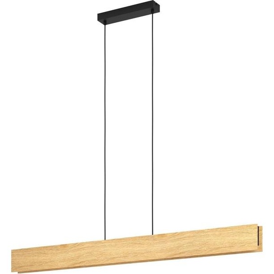 EGLO connect.z Smart-Home LED Suspension Anchorena-Z, lampe suspendue en bois, ZigBee, App etvocale Alexa, CCT, RGB, FSC100HB, dimmable