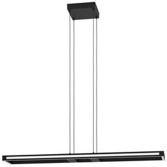 EGLO connect.z Smart-Home LED Suspension Salvilanias-Z, lampe à suspension métallique, ZigBee, app etvocale Alexa, CCT, dimmable, noir, 116 cm
