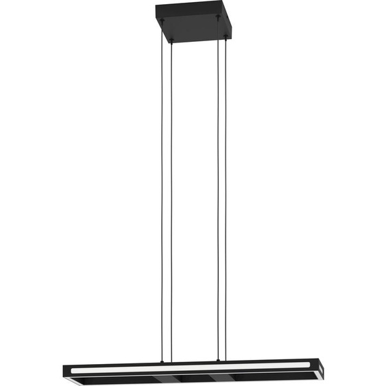 EGLO connect.z Smart-Home LED Suspension Salvilanias-Z, lampe à suspension métallique, ZigBee, app etvocale Alexa, CCT, dimmable, noir, 77 cm