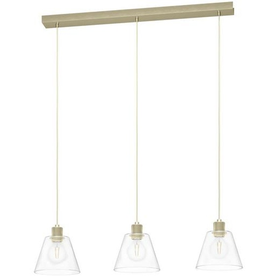 EGLO Copley, Support flexible, Or, Transparent, Transparent, Aluminium, Acier, Verre, Intérieur