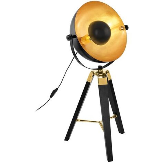EGLO Lampe de table COVALEDA noir et laiton 49617