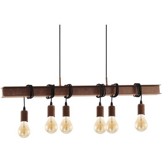Eglo TOWNSHEND 4 Suspension en acier Marron vieilli 60 W