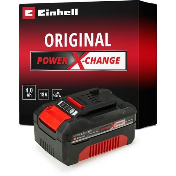 Einhell - Batterie 4,0 Ah Power X-Change (18V, Li-Ion, Témoin de niveau de charge)