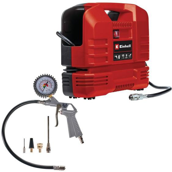 Einhell - Compresseur tc-ac 190 of Set (1 100 w, 8 bar max, puissance daspiration 190 L/min, régime moteur 15 000 tr/min) avec kit de 3 adaptateurs