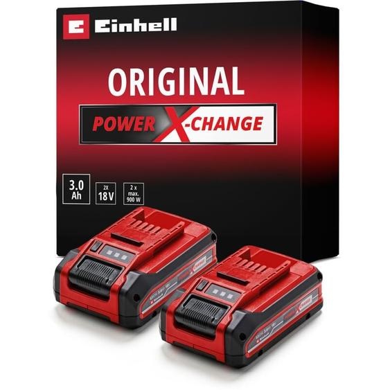 Einhell - Double Batterie 3,0 Ah Power X-Change plus Twinpack (18 v, Lithium-ion, pour tous les appareils Power X-Change)