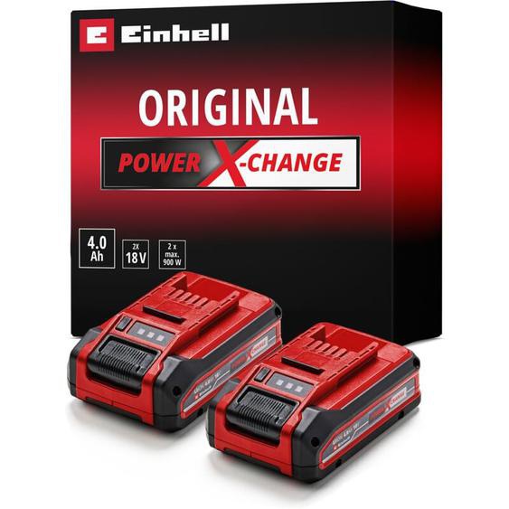 Einhell - Double Batterie 4,0 Ah Power X-Change plus Twinpack (18 v, Lithium-ion, pour tous les appareils Power X-Change)
