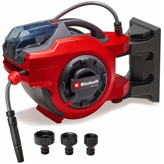 Einhell - Enrouleur de tuyau sans fil ge-hr 18/30 Li-Solo (18V, mécanisme denroulement automatique, pivote jusquà 180°) Livré sans Batterie ni