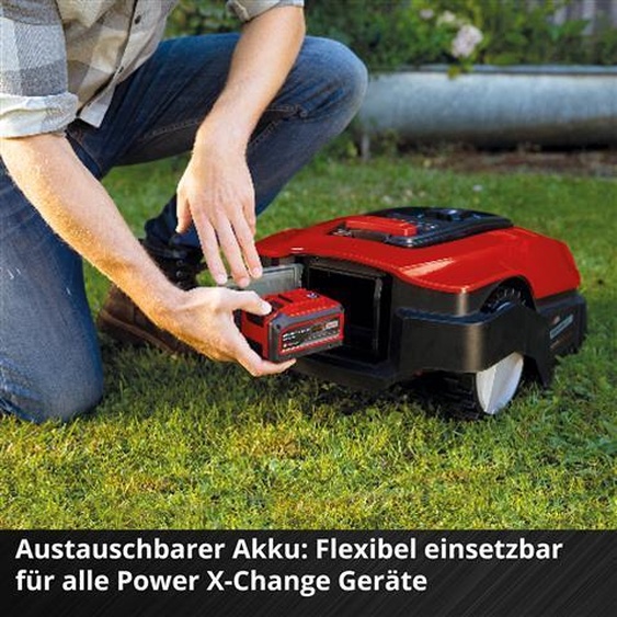 Einhell FREELEXO 500 BT Tondeuse robot AC/Batterie Noir, Rouge