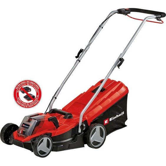 Einhell GE-CM 18/33 Li-Solo Marcher derrière un tracteur tondeuse Batterie Noir, Rouge