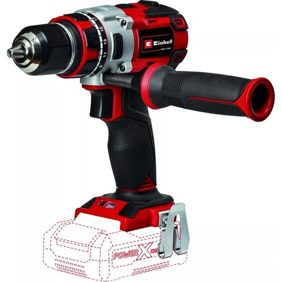 Einhell Perceuse professionnelle sans fil TP-CD 18/80 Li BL-Solo Power X-Change (1V, sans balais, 80 Nm, mandrin de 13 mm, 2 vitesses, 19 niveaux de couple, niveau de perçage de, sans batterie)