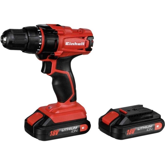 Einhell Perceuse-visseuse sans fil 18V TC-CD 18-2 Li, 2 batteries et coffret de transport inclus