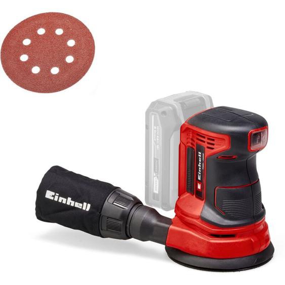 Einhell - Ponceuse excentrique sans fil te-rs 18 Li - Solo Power X-Change (18V, Variateur électronique, Système auto-agrippant, avec 1 feuille