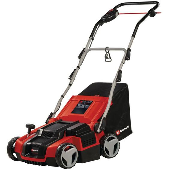 Einhell - Scarificateur-aérateur électrique ge-sa 1435/1 (1 400 w, largeur de travail 35 cm, profondeur réglable sur 4 niveaux, bac collecteur 28 l)