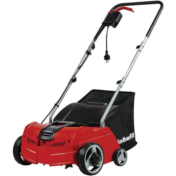 Scarificateur électrique gc-sa 1231/1 (jusquà 300m², 1.2 kW, bac de ramassage de 28L, système de coupe à roulement à bille + rouleau aérateur,