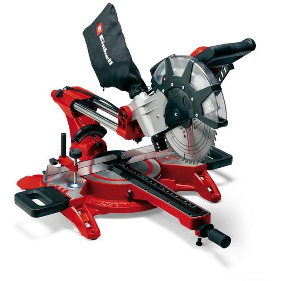 Einhell - Scie à onglet radiale tc-sm 2534/1 Dual (puissance max. 2350 w, glissière intégré, tête de scie inclinable)