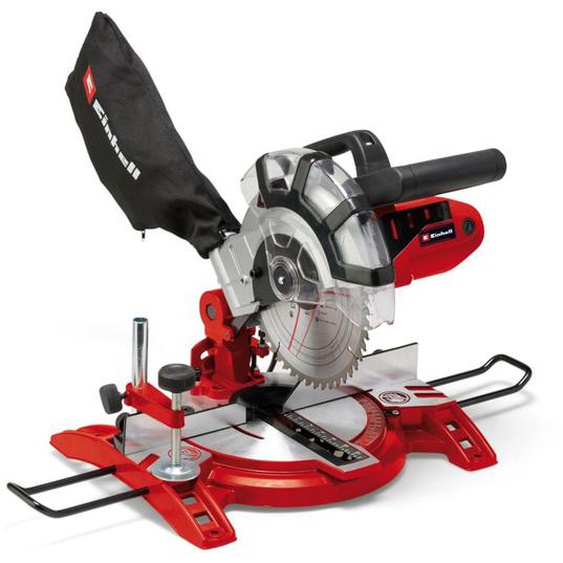 Einhell - Scie à onglet tc-ms 2112 (1600 w, Largeur de coupe maximale : 120 mm, Table pivotante, Tête de scie inclinable, Sac à poussière et blocage