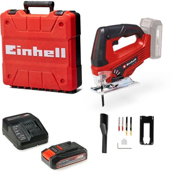 Scie sauteuse sans fil tc-js 18 Li Kit - Power X-Change (18V, 3 lames bois et 2 lames à métaux incluses) Livré avec Batterie 2,5Ah et Chargeur