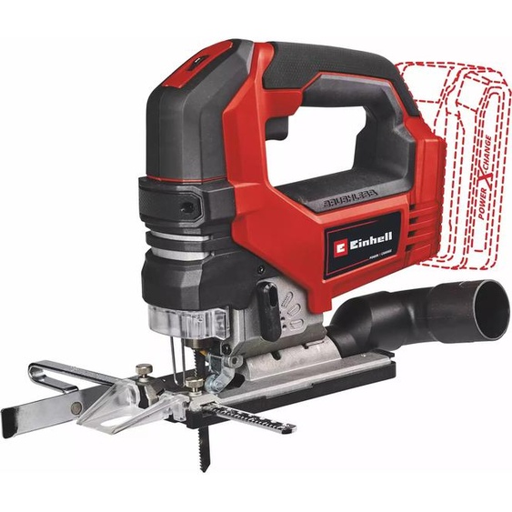 Einhell TP-JS 18/135 Li BL - Solo, poignée supérieure, noir, rouge, 45°, plastique, acier, bois, 3 500 coups/min, 13,5 cm