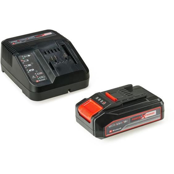 Einhell - Starter Kit 2,5 Ah Power X-Change (Lithium-Ion, 18V, 1 chargeur + 1 batterie 2,5 Ah, pour tous les appareils Power X-Change)