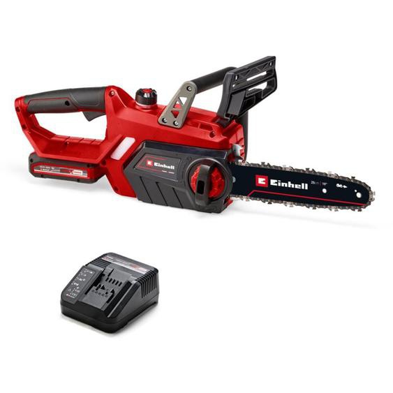 Einhell - Tronçonneuse sans fil ge-lc 18/25 Li Kit - Power X-Change (18 v, Longueur du guide 25 cm, Longueur de coupe 23 cm) Livré avec Batterie