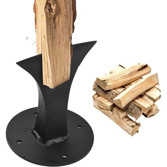 Ej.Life Fendeuse Bois Manuelle - Fendeur Rapide de Bûches Heavy Duty Fendeuse à Bois de Chauffage pour petit poêle à bois de cheminée,15cm