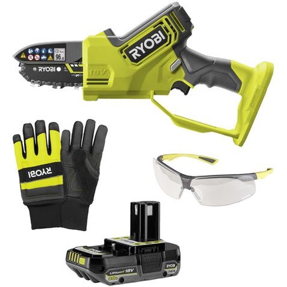 Élagueur à main Ryobi Brushless 18V ONE+ - 10 cm (1 x 2,0 Ah)