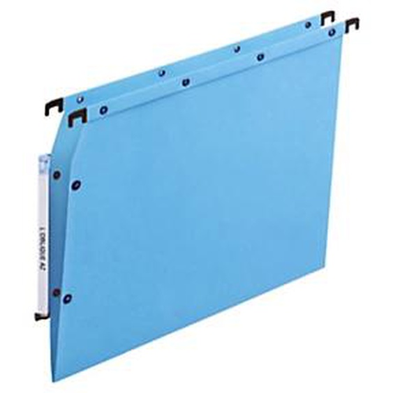 Elba Dossier suspendus pour armoire Ultimate A4 Kraft - 100 feuilles - Fond V - Bleu - Lot de 25