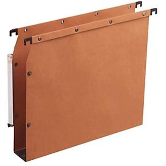 Elba Dossier suspendus pour armoire Ultimate A4 Kraft - 500 feuilles - Fond U 50 mm - Orange - Lot de 25