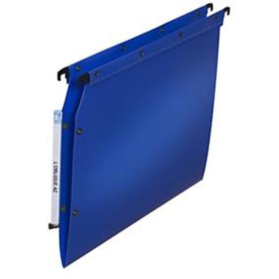 Elba Dossier suspendus pour armoire Ultimate A4 Polypropylène - 100 feuilles - Fond V - Bleu - Lot de 10