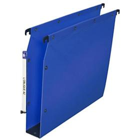 Elba Dossier suspendus pour armoire Ultimate A4 Polypropylène - 550 feuilles - Fond U 50 mm - Bleu - Lot de 10