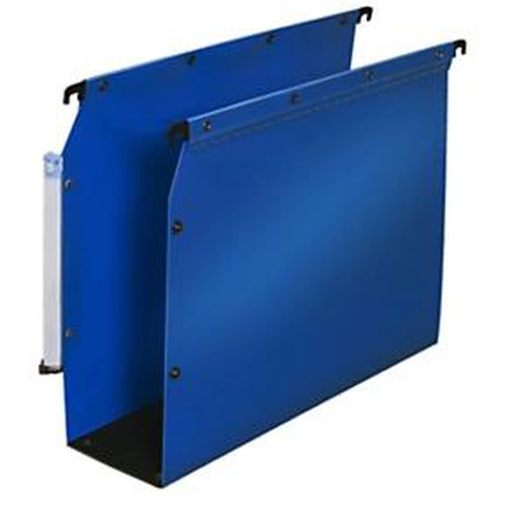 Elba Dossier suspendus pour armoire Ultimate A4 Polypropylène - 800 feuilles - Fond U 80 mm - Bleu - Lot de 10