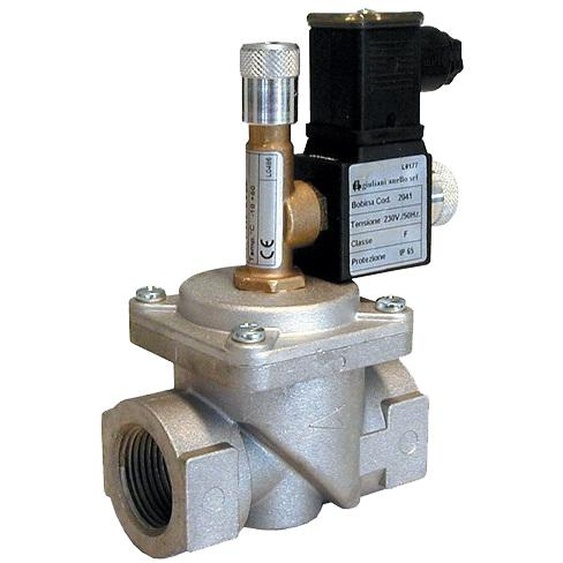 Electrovanne gaz manuel type EV DN 1 1/4 FF (33x42) 230 V WATTS 22EV32