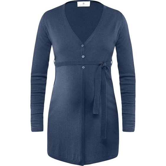 Elégant pull en laine bleu pour femme enceinte Bellybutton