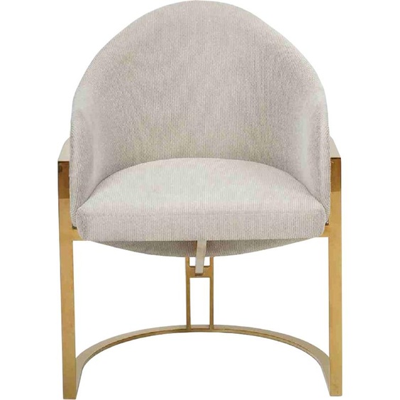 Élégante chaise rembourrée Chaise de salle à manger en métal Chaise de cuisine blanche Moderne nouveau