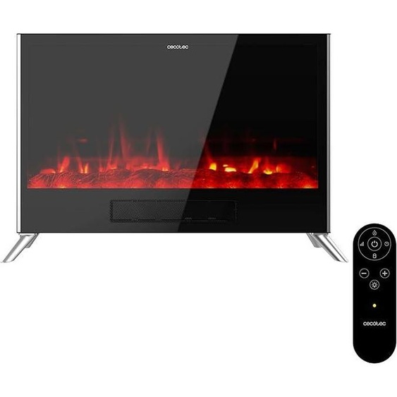 ElektroKamin ReadyWarm 7500 3 en 1, effet de flamme total. 2000 W, 2 niveaux de puissance : 1000/2000 W, chauffage céramique avec convection, thermostat, télécommande, minuterie, effet de flamme réaliste, adapté aux pièces jusquà 20 m²