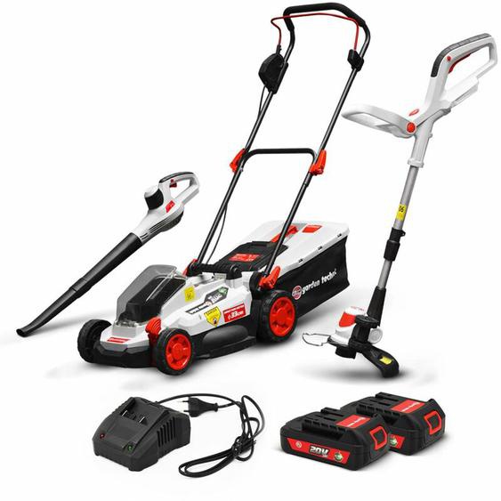 Kit de 3 machines rechargeables Elem Garden Technic 20V max - 2 batteries