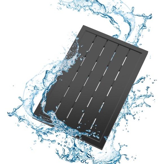 Élément de sol XINZI, plateforme de douche 100 x 65 cm, dalle antidérapante en plastique, tapis de douche pour douche dextérieur ou douche de jardin, anthracite