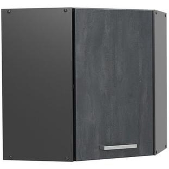 Elément haut de cuisine R-Line, 57cm, Béton noir, Anthracite, Vicco