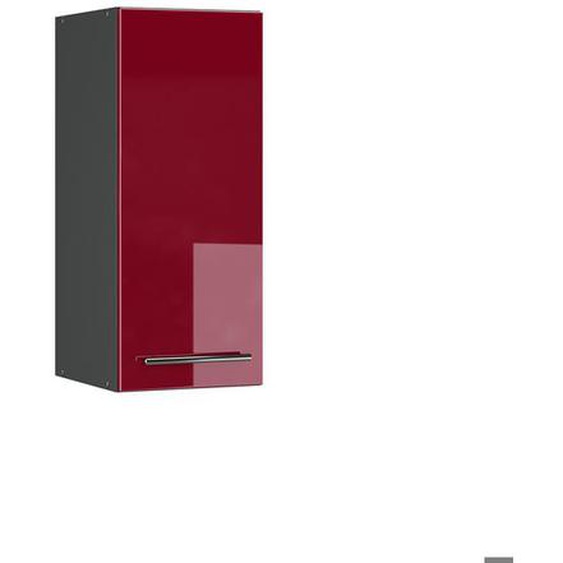 Elément haut de cuisine Fame-Line, 30 cm, Rouge bordeaux Haute brillance, Vicco
