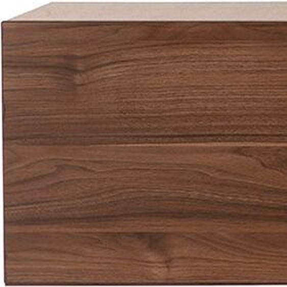 Élément mural TV horizontal finition bois foncé noyer L137.5 cm ETERNEL