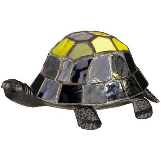 Lampe - ELSTEAD LIGHTING - Tiffany Animal - Tortue - LED intégrée - Bronze vintage - Verre Tiffany