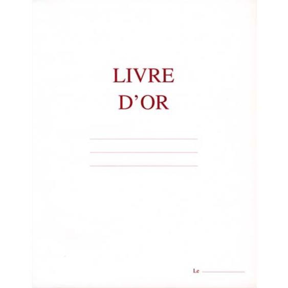 ELVE Livre dOr format 21x29,7cm Blanc 148 pages. Couverture aspect cuir