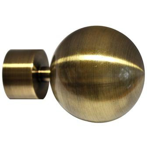 Embout boule doré vieilli D28 mm
