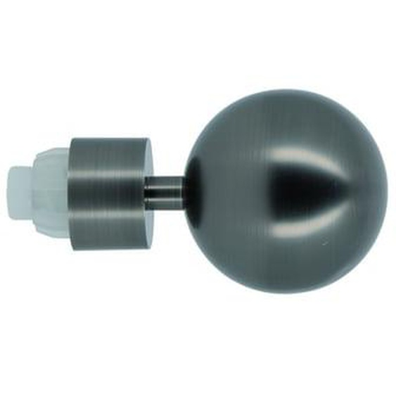 Embout en métal forme boule Premium D28 gun foncé