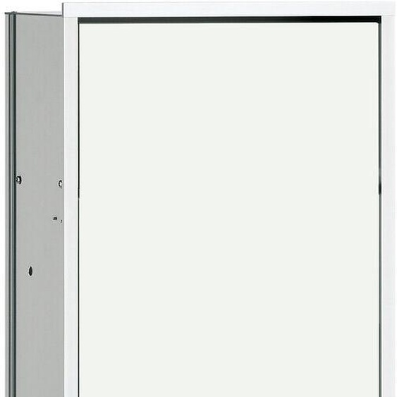 Emco Asis module 300 module darmoire 977027463 aluminium / optiwhite, porte en verre, modèle encastré