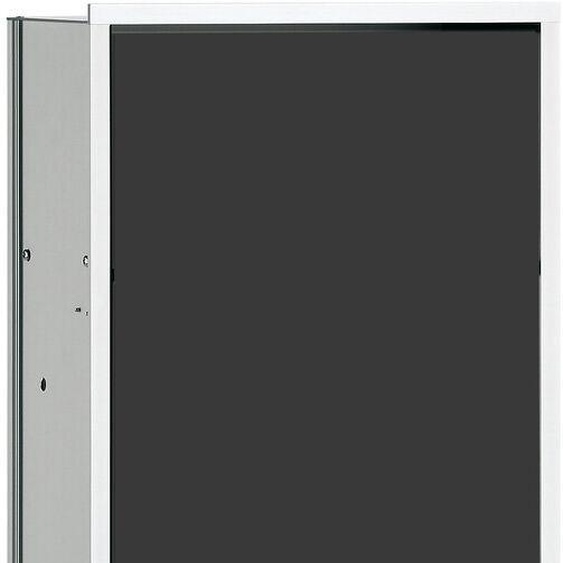 Emco Asis module 300 module darmoire 977027563 aluminium / noir, porte vitrée, modèle encastré