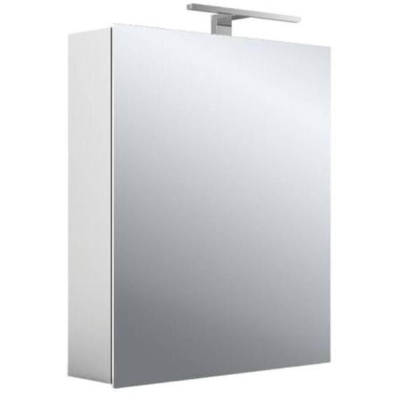emco mee armoire à glace lumineuse LED, aluminium, 1 porte, modèle apparent, lampe LED, 600mm, 949805049